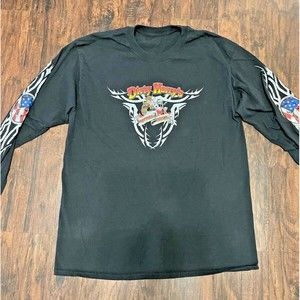 Dirty Harry's Daytona Beach Men's Black Long Sleeve T-shirt Medium